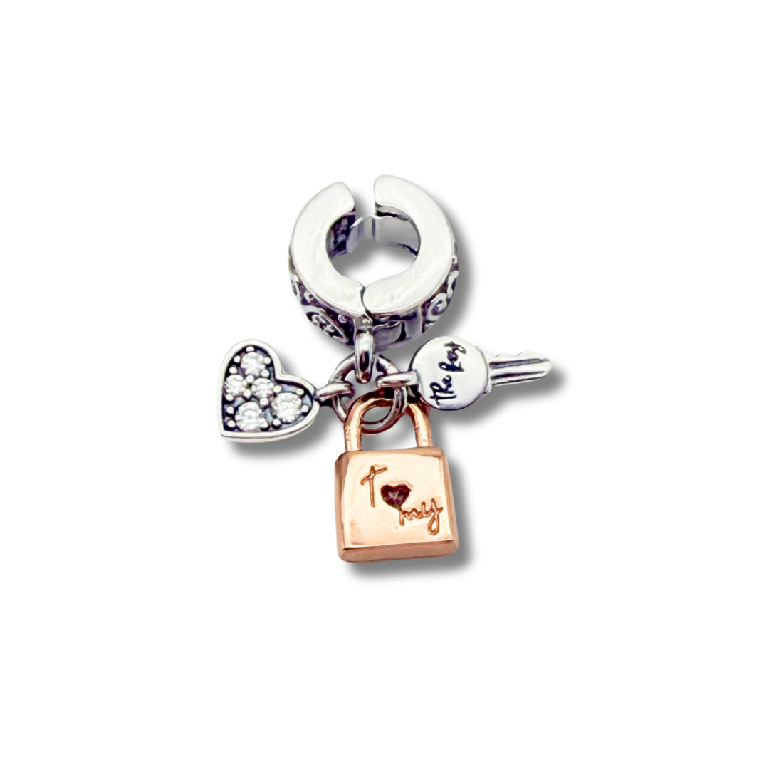 Key to my Heart Clip-on Charm