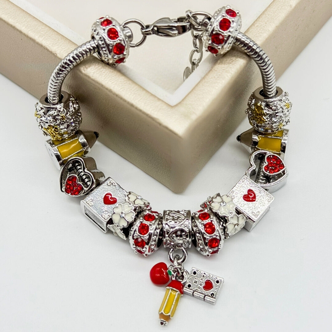 Heart of a Teacher Bracelet