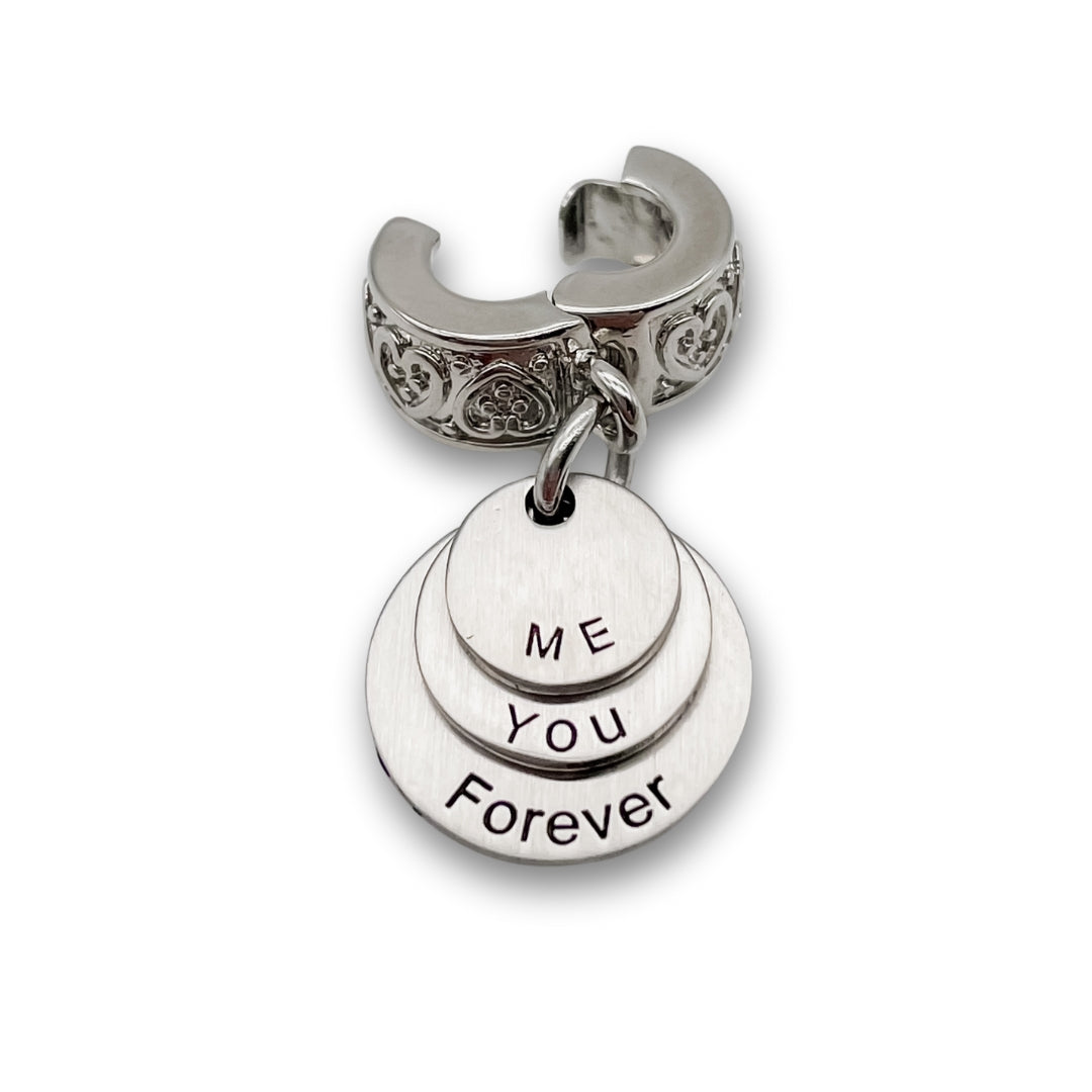 &quot;Me You Forever&quot; Clip-on Charm