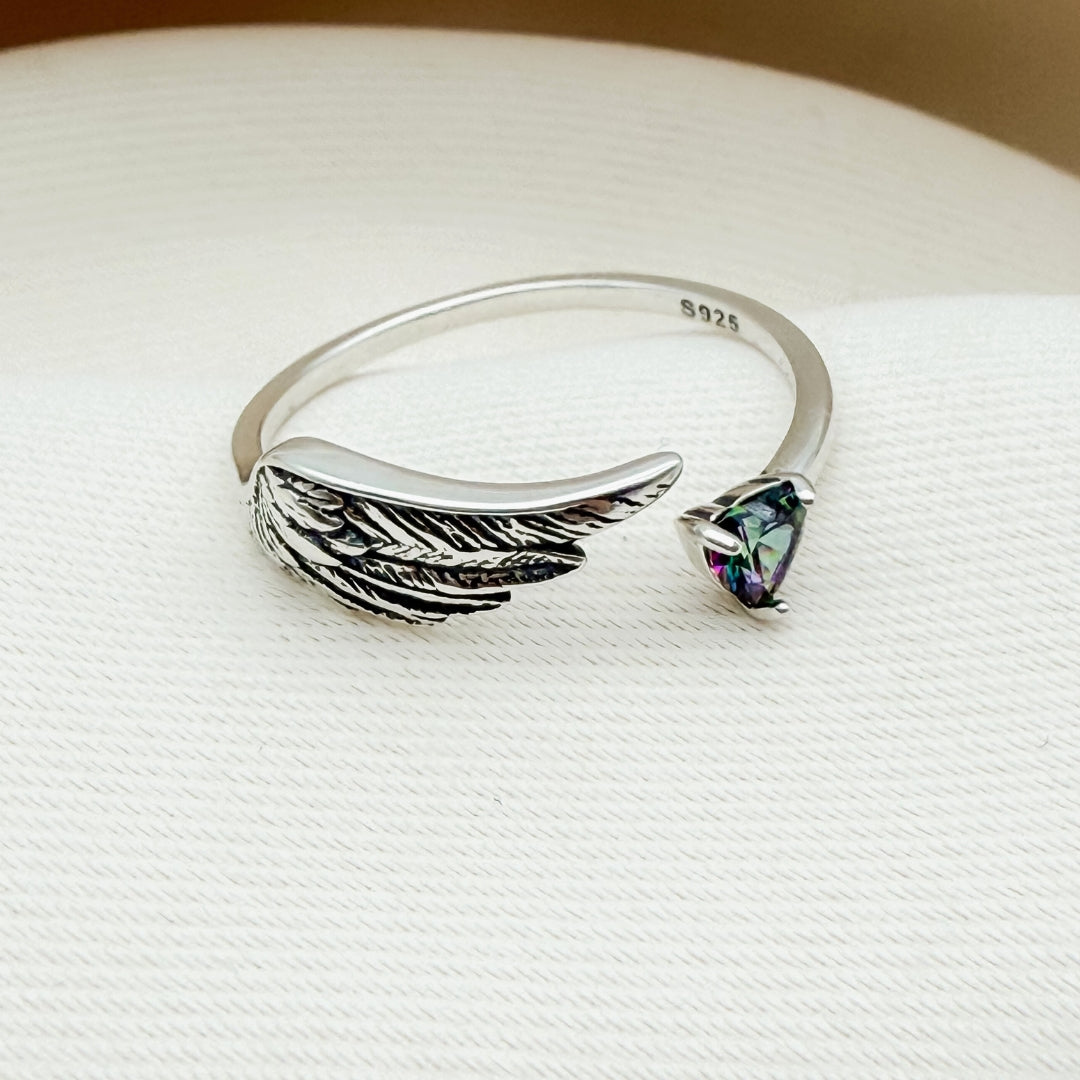 Wings of Serenity Ring & Earring Set