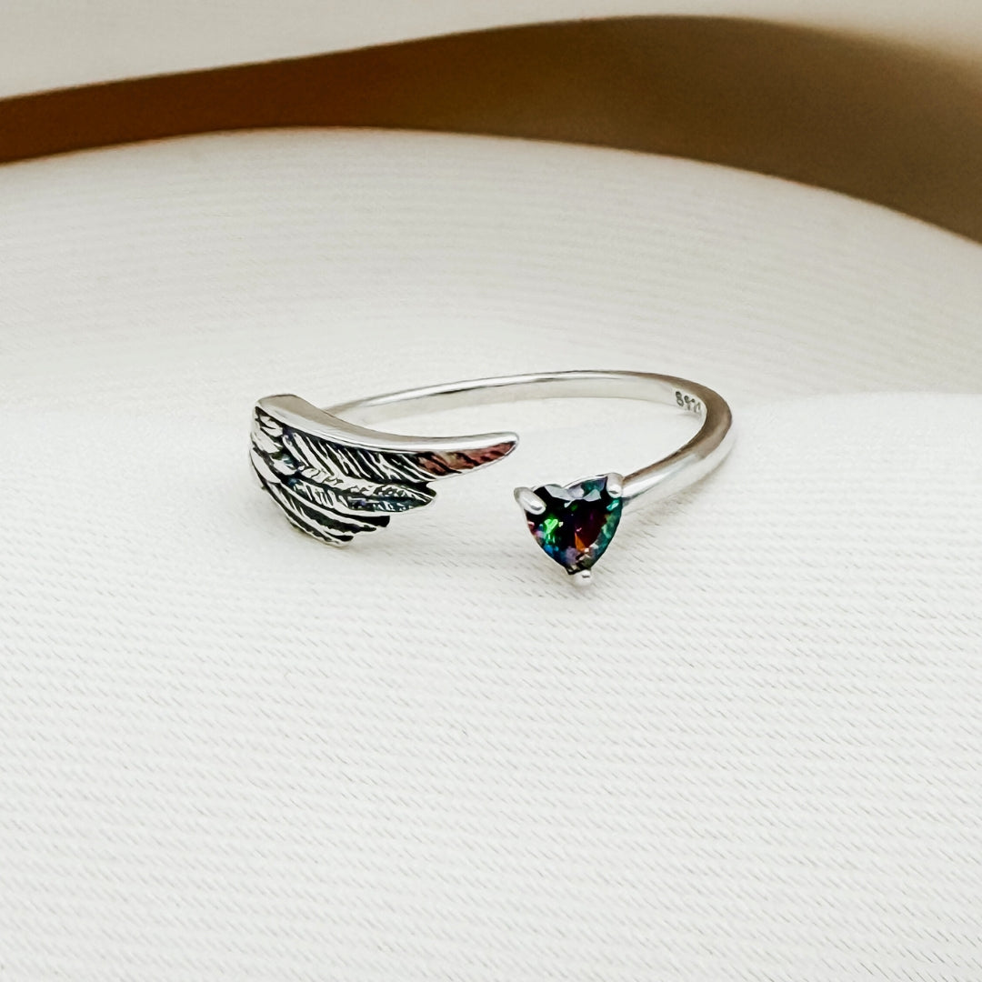 Wings of Serenity Ring & Earring Set