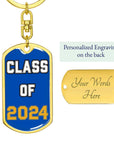 Class of 2024 Keychain for Him