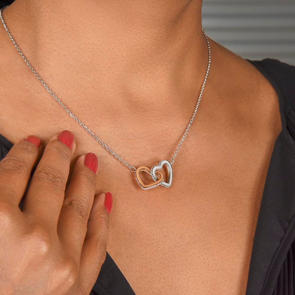 Mother Daughter Heart to Heart Necklace