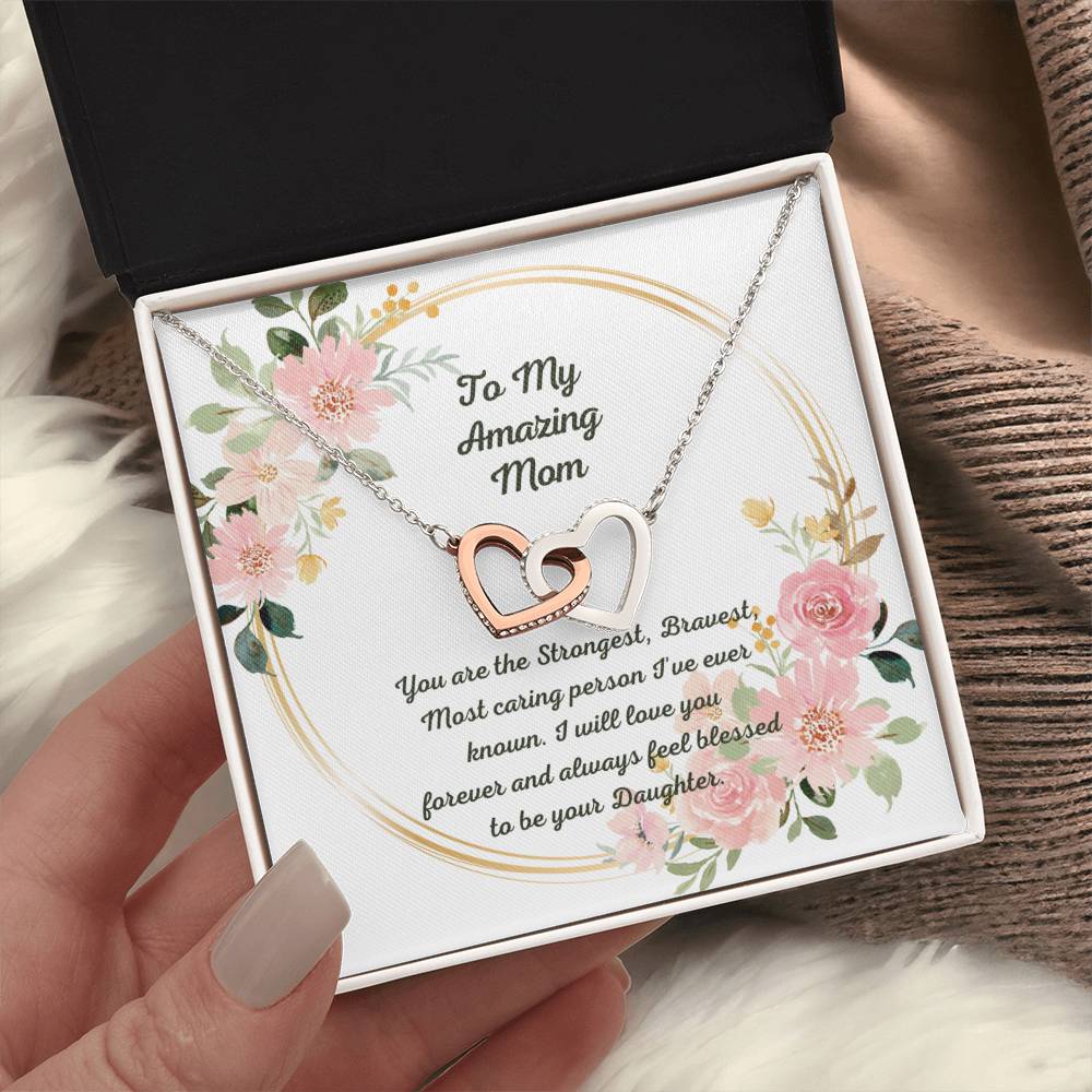 Mother Daughter Heart to Heart Necklace