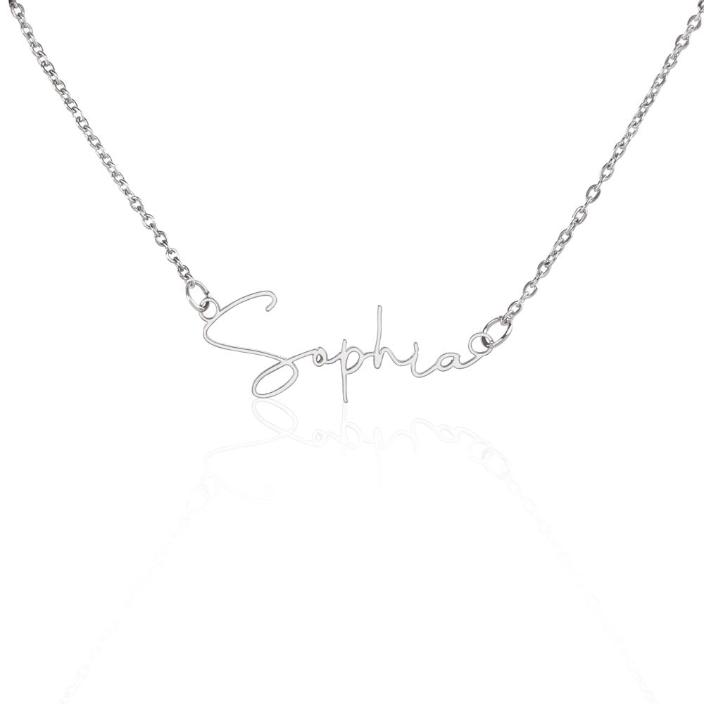 Personalized Mom to Be Name Necklace