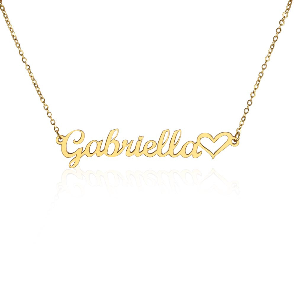 Bella's Heart Name Necklace