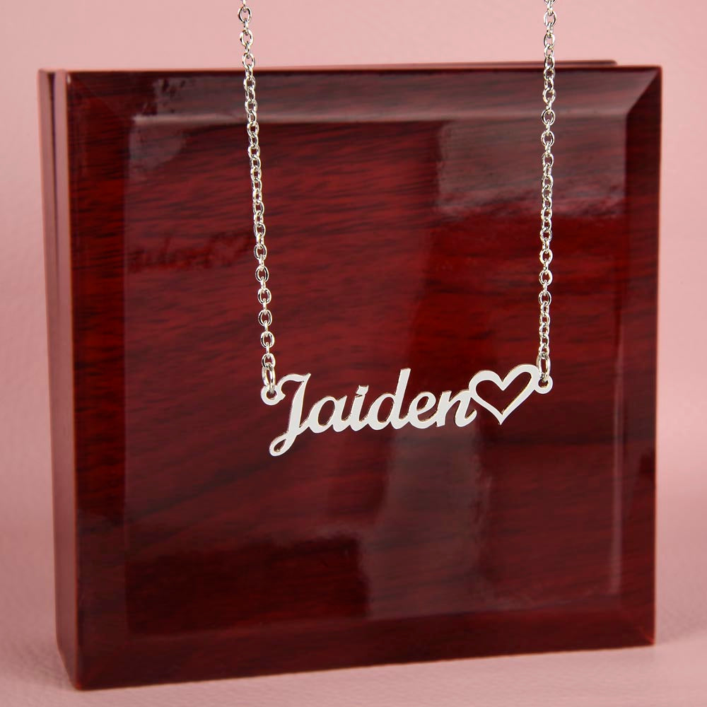 Bella's Heart Name Necklace