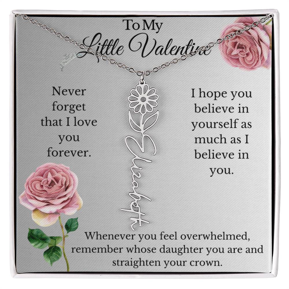 My Little Valentine Daddy Daughter Necklace