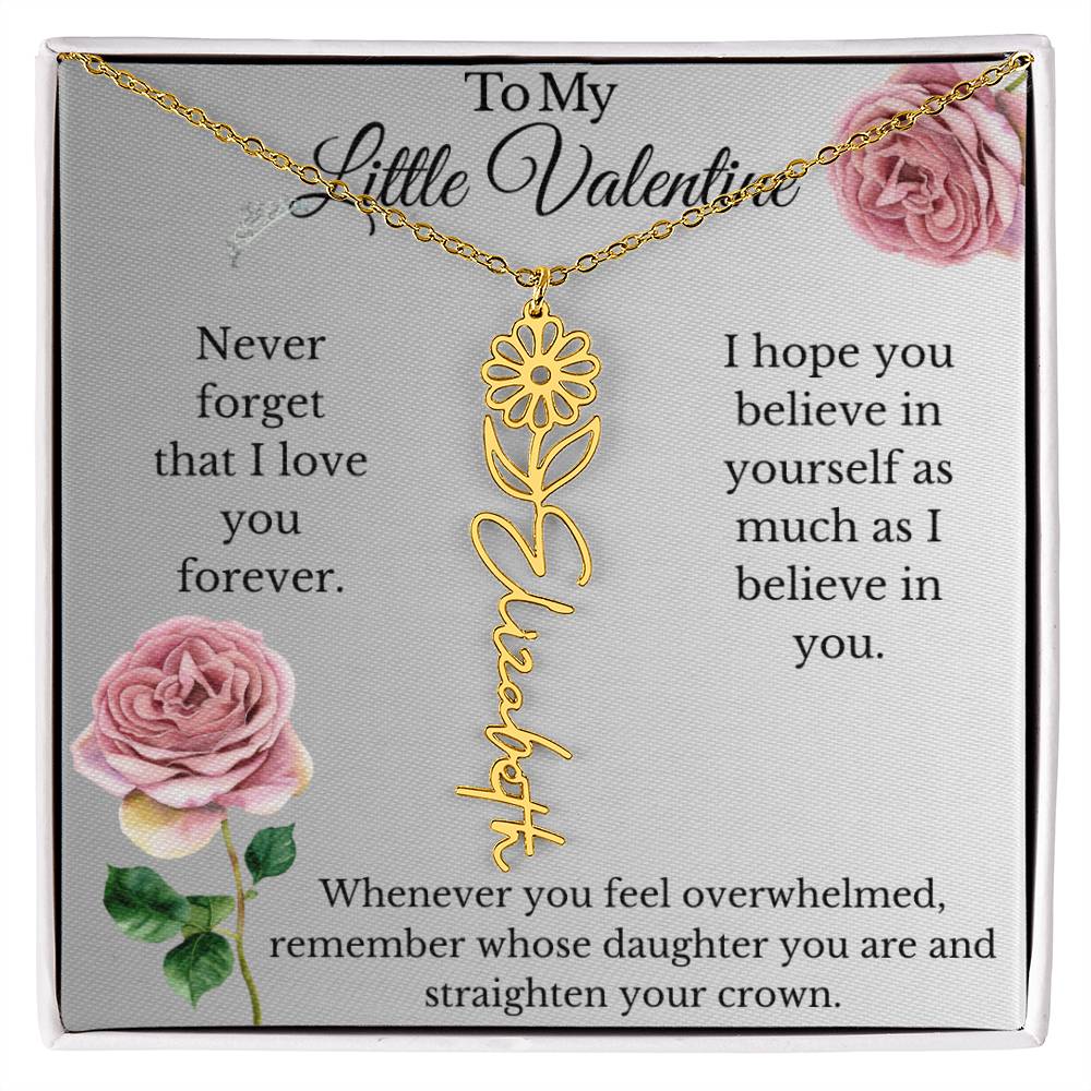 My Little Valentine Daddy Daughter Necklace