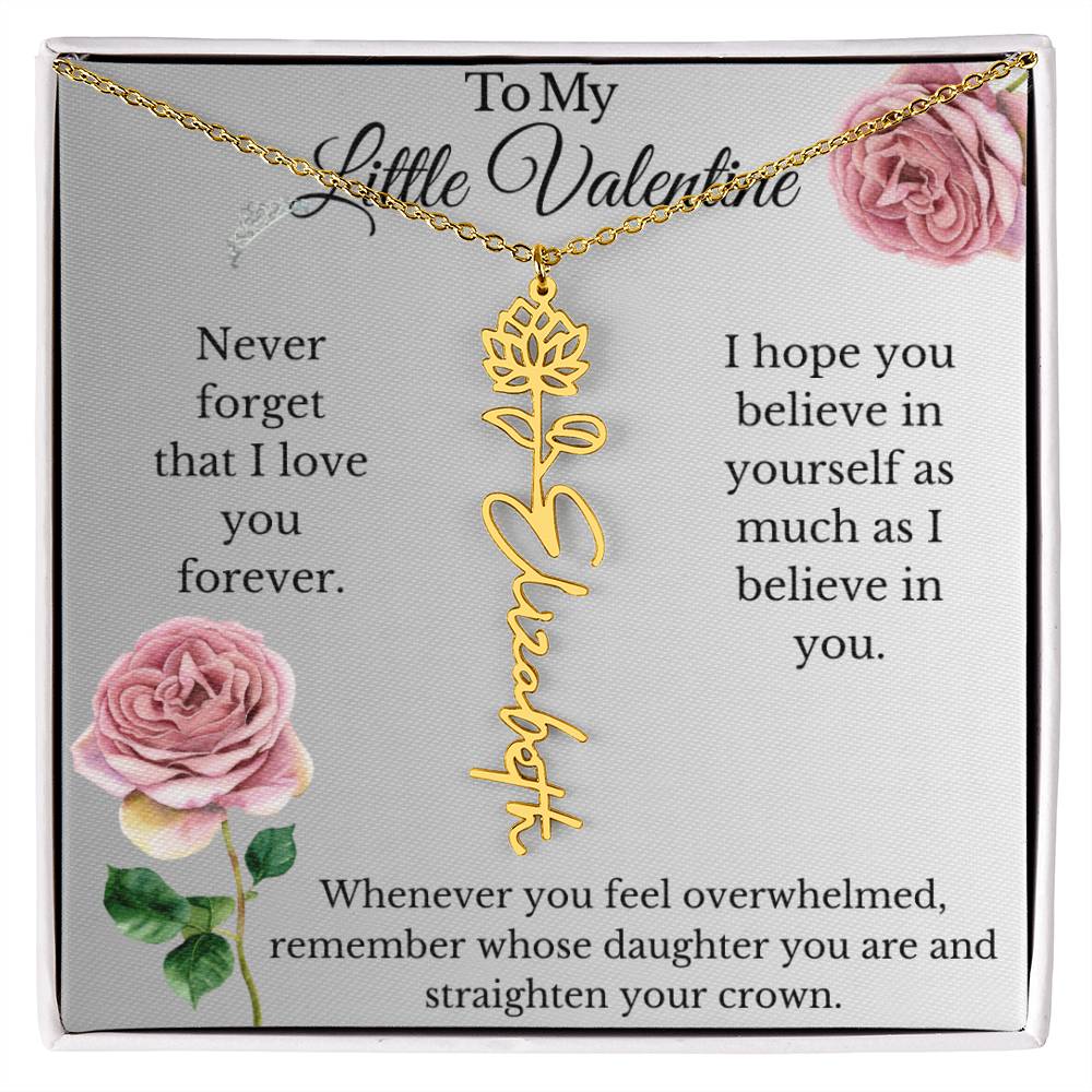 My Little Valentine Daddy Daughter Necklace