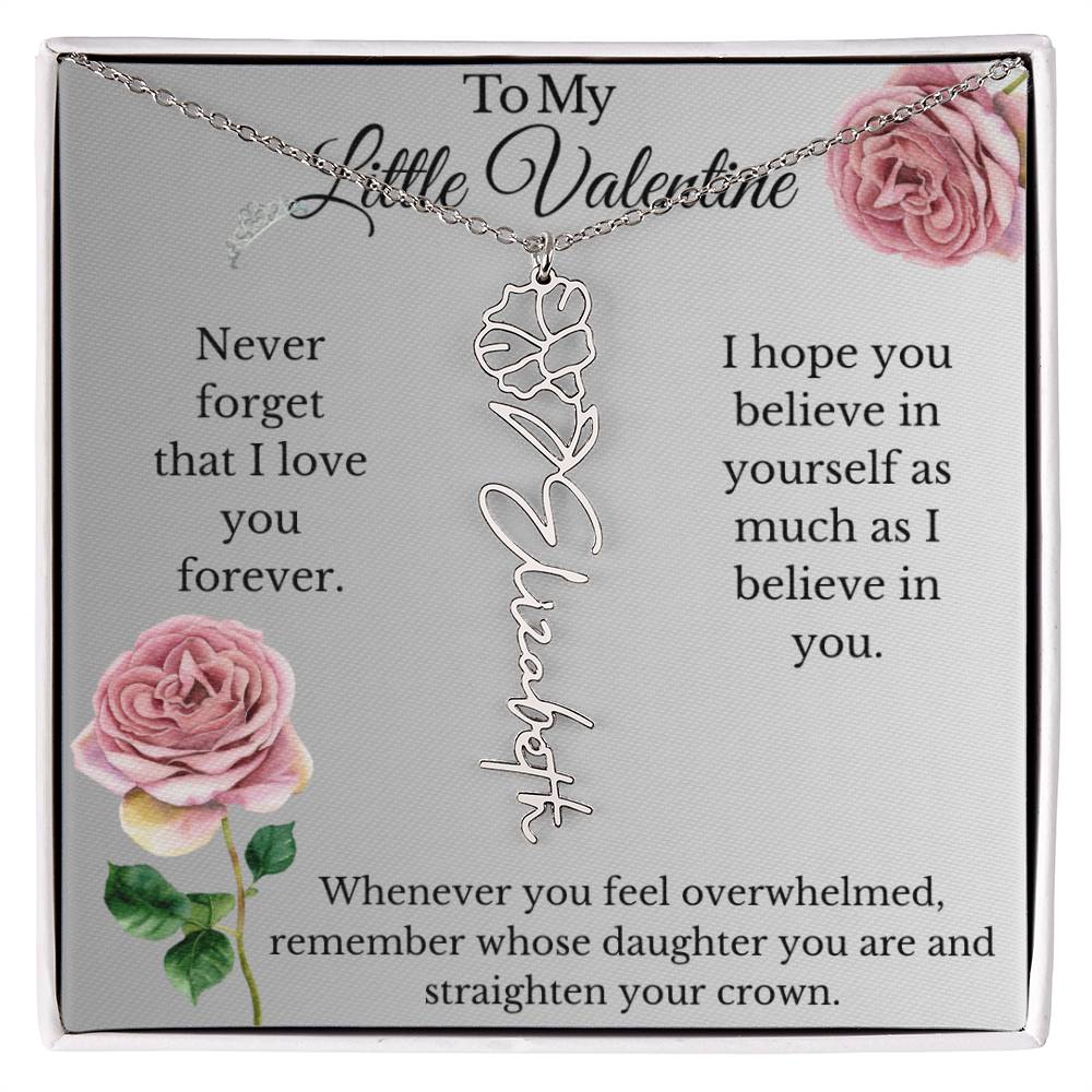 My Little Valentine Daddy Daughter Necklace