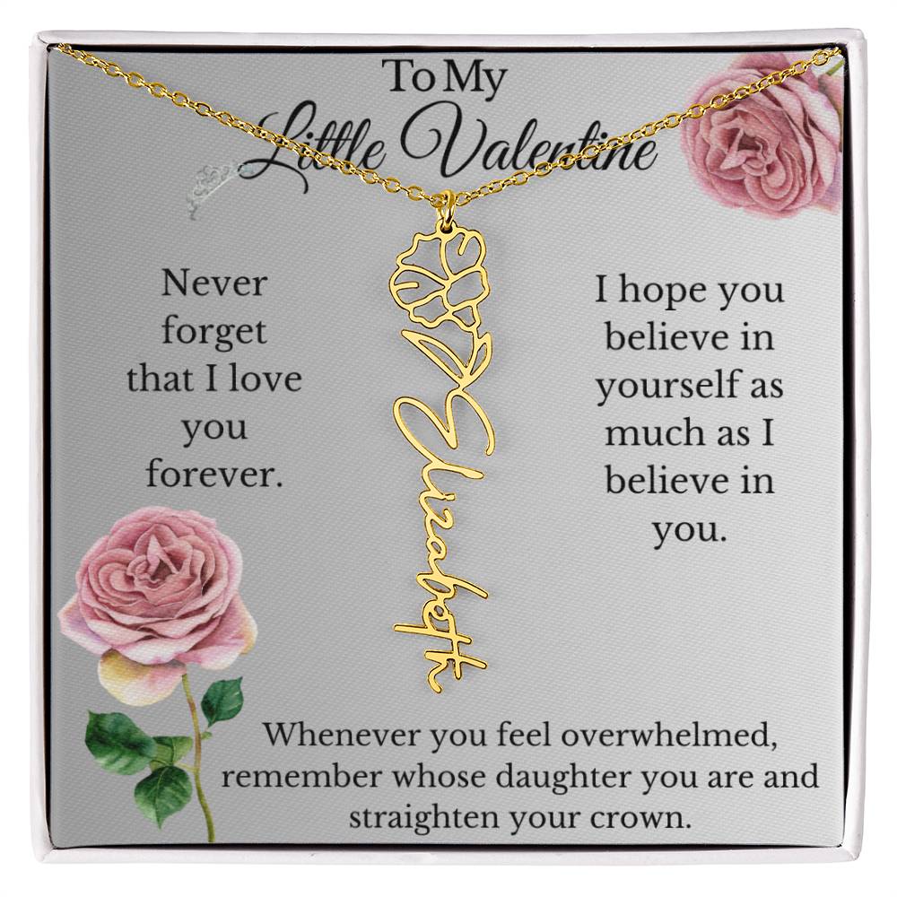 My Little Valentine Daddy Daughter Necklace