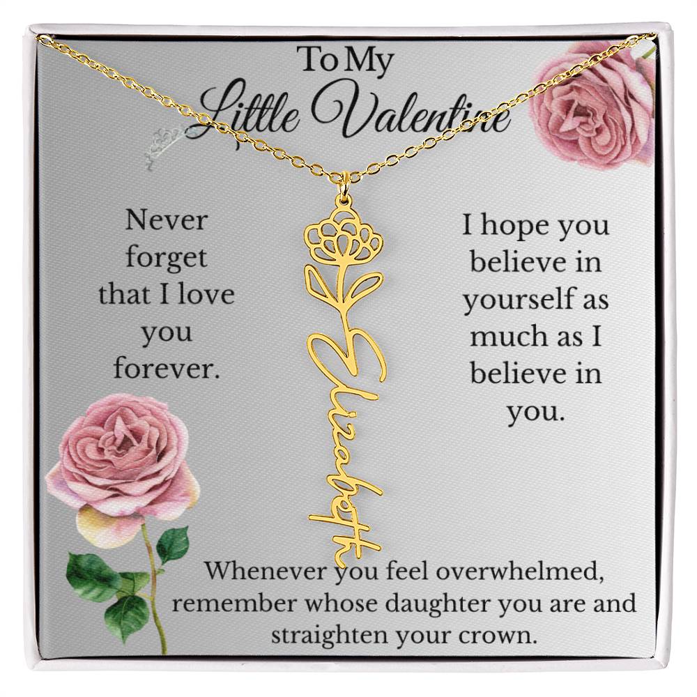 My Little Valentine Daddy Daughter Necklace