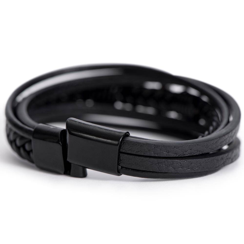 Loving Husband and Father Leather Bracelet