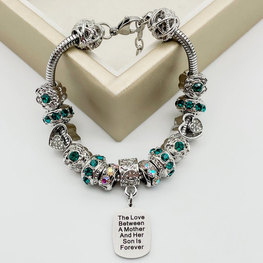 Mother Son Eternal Love Bracelet &amp; Keychain