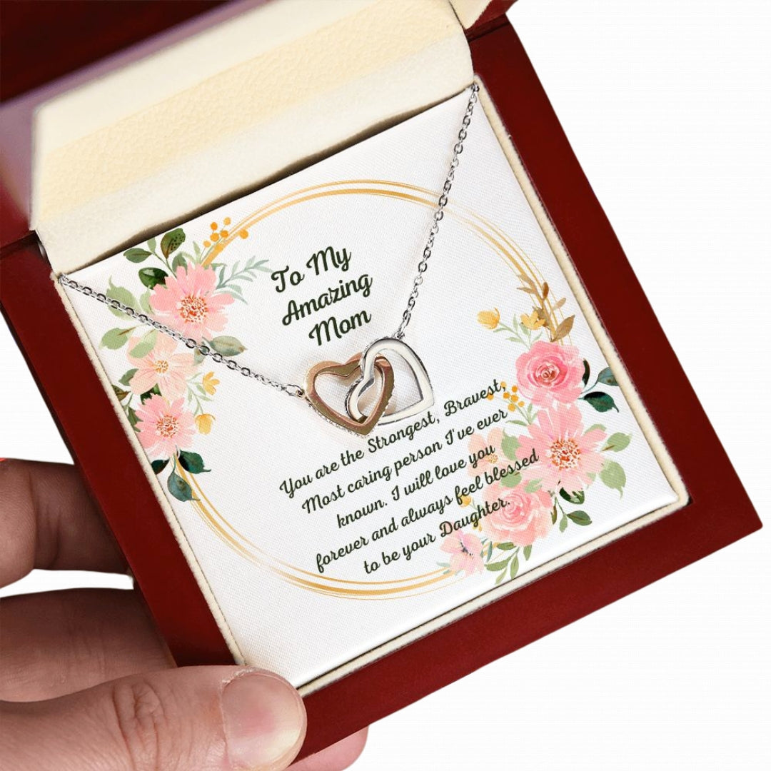 Mother Daughter Heart to Heart Necklace