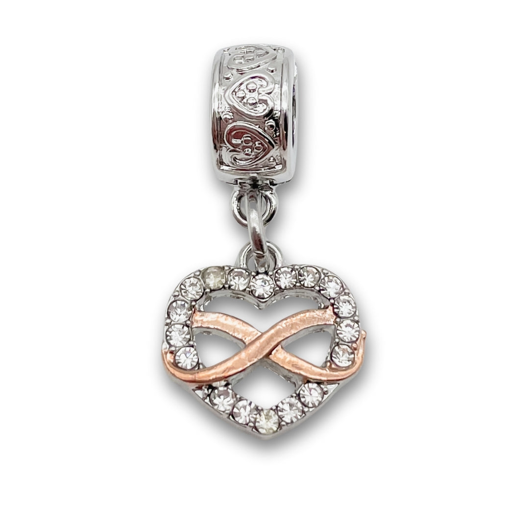 &quot;Infinity Heart&quot; Clip-on Charm