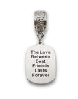 "Forever Best Friends" Quote Clip-on Charm