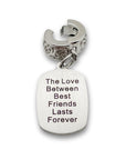 "Forever Best Friends" Quote Clip-on Charm