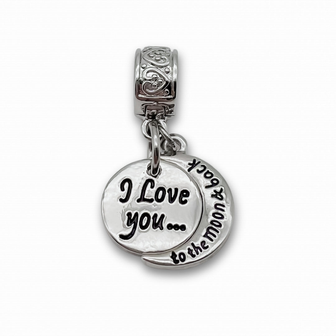 &quot;I Love You To The Moon&quot; Clip-on Charm