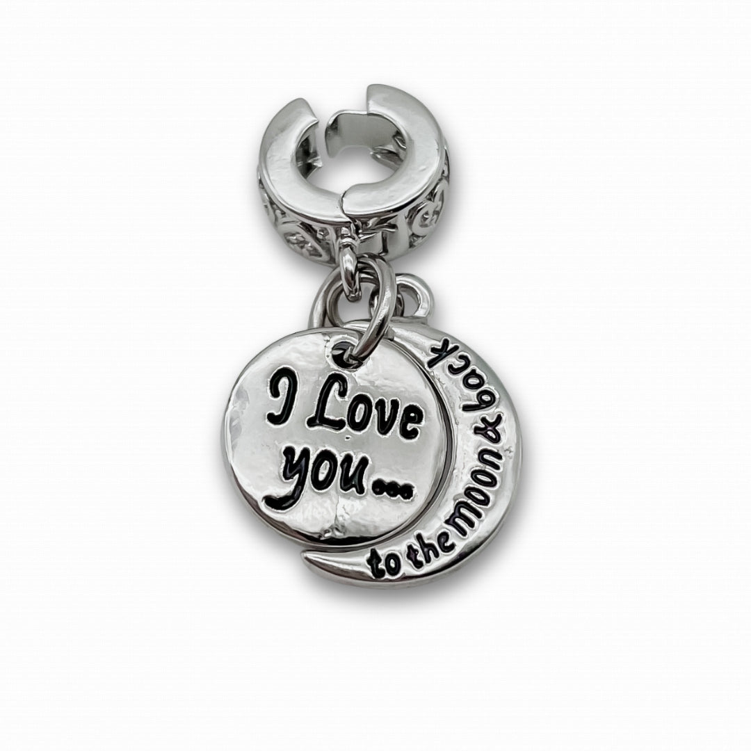 &quot;I Love You To The Moon&quot; Clip-on Charm