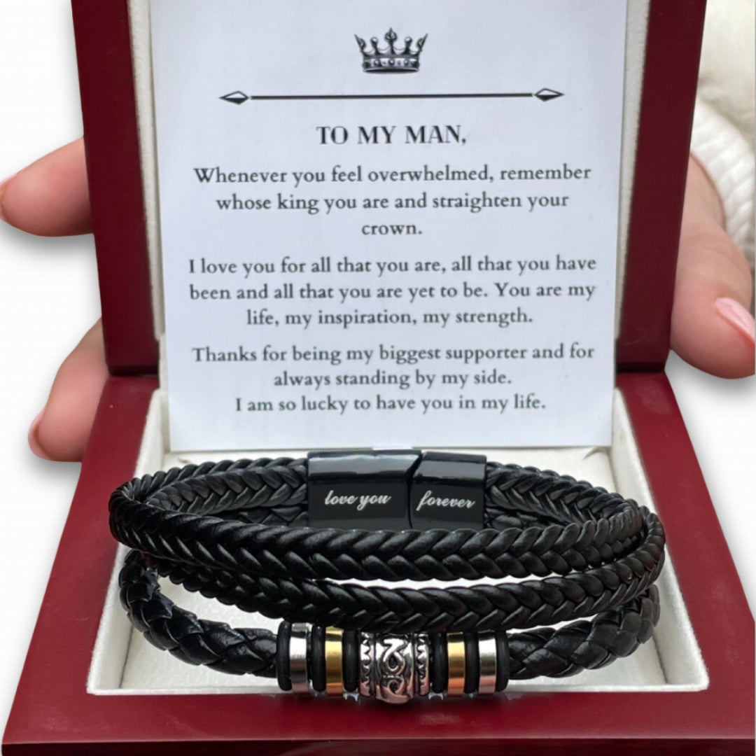 Love You Forever Men's Bracelet