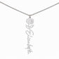 To My Daughter Birth Flower Name Necklace