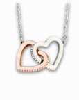 Mother Daughter Heart to Heart Necklace