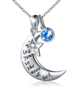 I Love you to the Moon & Back Necklace (Granddaughter)